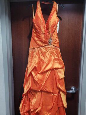 blaze orange camo prom dress Amazon.com: DINGZANCAMO Halter Neck Camo Wedding Party Dresses Pick Ups Long Orange 2 : Clothing, Shoes & Jewelry